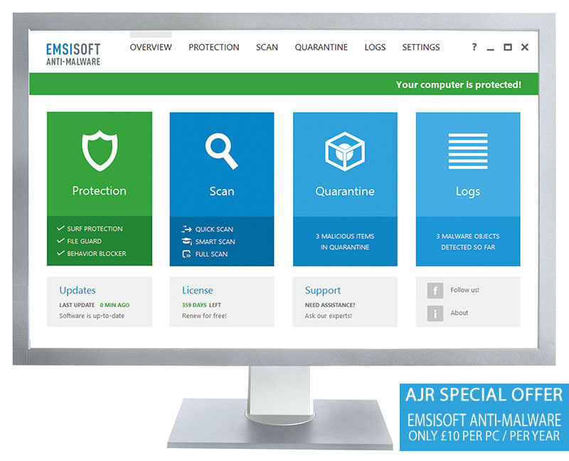 Emsisoft Anti-Malware Special Offer