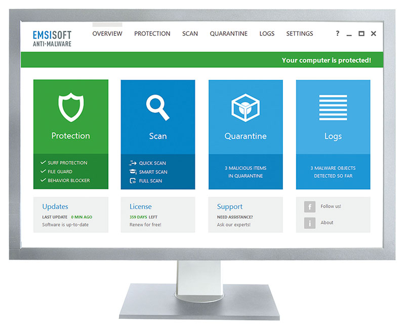 Emsisoft Anti-malware, Anti-Virus Solution